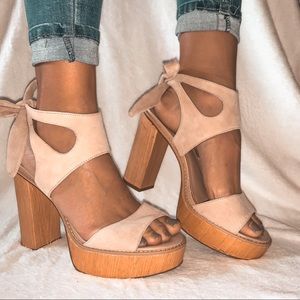 Very Volatile LA Beige Heels